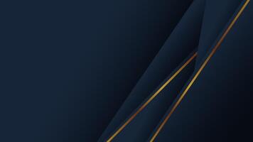 Dark blue abstract background layered with sparkling gold lines vector