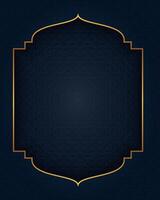 Dark blue Islamic background with simple empty space vector