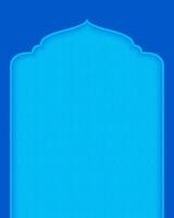 Simple blue Islamic background with empty space vector