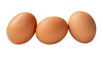 A stack of chicken eggs isolated with clipping path in file format png