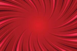 Abstract red striped retro comic background with halftone vector