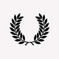 Wreath Laurel Silhouette for Elegant Crests vector