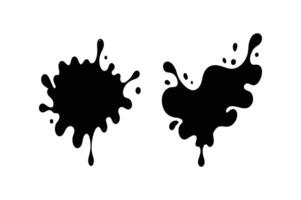 Surreal Ink Splash Merging in Mid Air on White Background vector