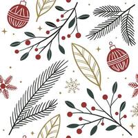 retro floral seamless pattern with bold color and stylized petals vector