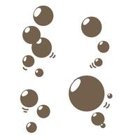 a set of four bubbles with different shapes cartoon vector