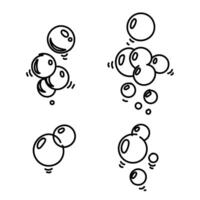 a set of four bubbles with different shapes vector
