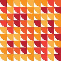 a pattern of squares in orange and white vector