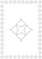 Floral Abstract Design with Frame illustration vector