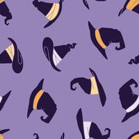 Wizard Hat Seamless Pattern Background for Surface Print Fabric Fashion Wrapping vector