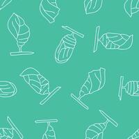 Outline Pupa Seamless Pattern Background for Surface Print Fabric Fashion Wrapping vector