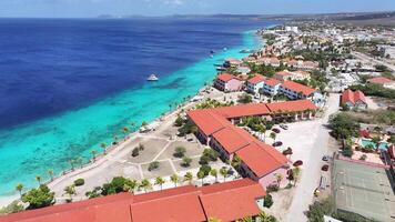 Amazing Beachfront Resort at Kralendijk Bonaire in Netherlands Antilles. Amazing Cinematic. video