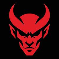 Red Devil Icon Fierce Bold Symbol of Power vector