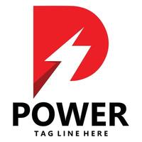Letter P Power Logo Icon Design for Strong And Dynamic Branding vector