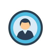 user avatar icon, ideal for profiles, accounts, contact sections, or team page vector