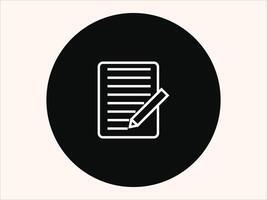 note icon featuring a paper sheet with a folded corner vector