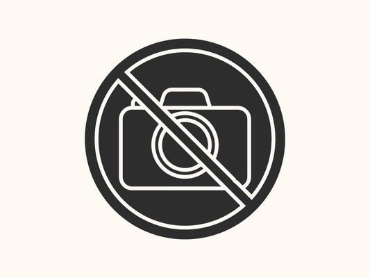 no photo icon with a crossed-out camera symbol