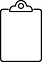 Clip board icon isolated. Check form sheet sign. Clipboard checklist vector