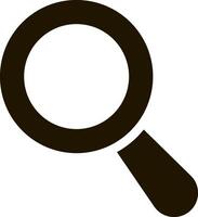 Doodle Magnifier. Loop stencil. Magnifying glass Icon vector