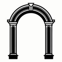 architecture archway icon illustration vector