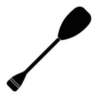 a black and white paddle on a white background vector