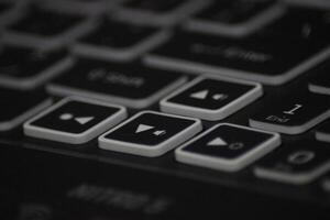 a close up of a keyboard with a number pad photo