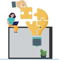 Business question solving by support agent vector