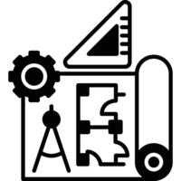 Architecture Glyph icon vector