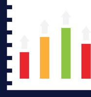 Graphical Report Statistics Business vector