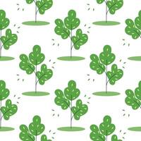 Forest in spring or summer seamless pattern vector