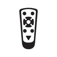 Black silhouette of a remote control vector