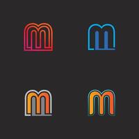 Futuristic Letter M Logo Icon with Abstract Tech Elements for Creative Company Branding vector