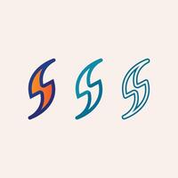Electric Lightning Flash Icon Logo in Format with Dynamic Thunder Energy Concept vector