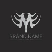 Modern Letter M Design with Bold Typography and Minimal Icon for Digital Media or Studio vector