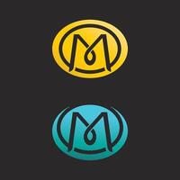 Minimal Letter M Design with Box Frame for Architecture, Interior Design, and Professional Firms vector