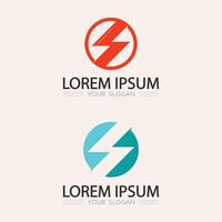 Creative Flash Power Icon with Spark and Bolt for Electricity, Energy, and Utility Company Logo vector