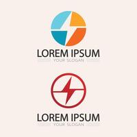 Electric Bolt Logo Design with Dynamic Power Lines and High Voltage Symbol for Modern Branding vector