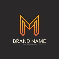 Letter M Logo with Circuit Board Pattern for Electronics, Robotics, and Tech Engineering Firms vector