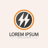 Logo of Flash Lightning Bolt for Tech Brand Focused on Speed, Energy and Innovation vector