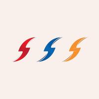 Futuristic Electro Lightning Logo with Circuit Pattern Elements and Neon Shock Visual for Energy Business vector