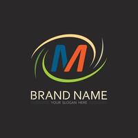 Gradient Letter M Icon with 3D Effect for Innovative Business Solutions and Modern Web Startups vector