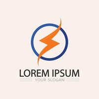 Abstract Lightning Emblem with Shock Wave Lines for Energy, Technology, and Electric Startup Brands vector