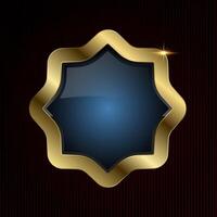 A Luxury special shape angular design and sharp edges bring a contemporary edge, while the golden sheen adds timeless sophistication., illustration button design vector
