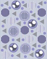 Geometric pattern with abstract circles vector