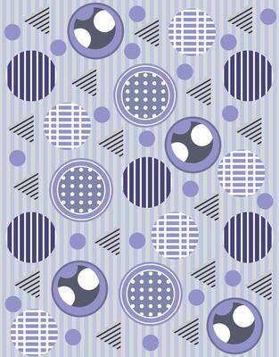 Geometric pattern with abstract circles