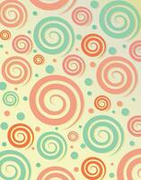 Colorful Spiral Swirls Pattern Background vector