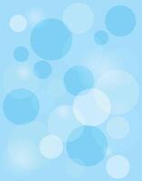Light Blue Transparent Bubble Circle Pattern vector