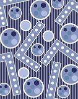 Playful Geometric Dots and Stripes Pattern vector