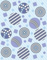 Playful geometric pattern with circular elements vector
