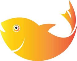 Playful fish icon with bubbly accents and soft gradients, evoking freshness, fun, and a friendly marine-inspired brand identity. vector