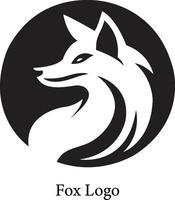 Elegant fox logo with flowing lines and dynamic posture, symbolizing creativity, adaptability, and intelligence for forward-thinking, stylish brands. vector